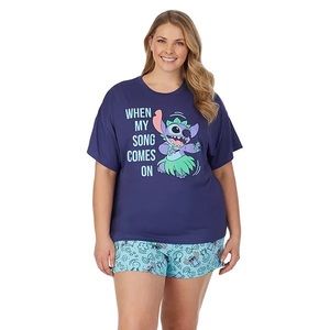 NWT Stitch 2 piece PJ set size 2X Disney